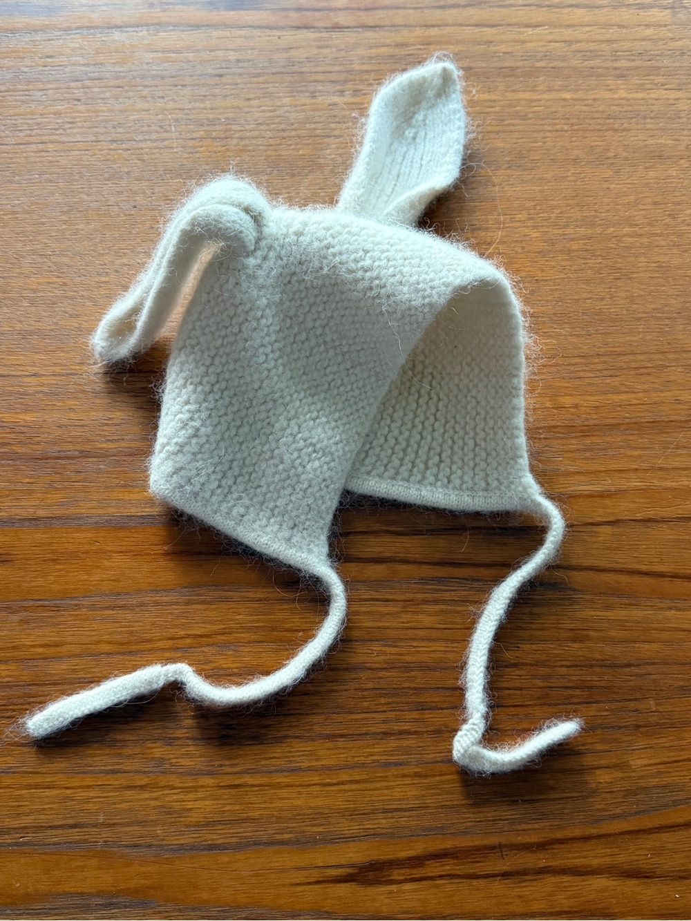 Hanna Andersson Alpaca Knit Bunny Ear Hat - Cream